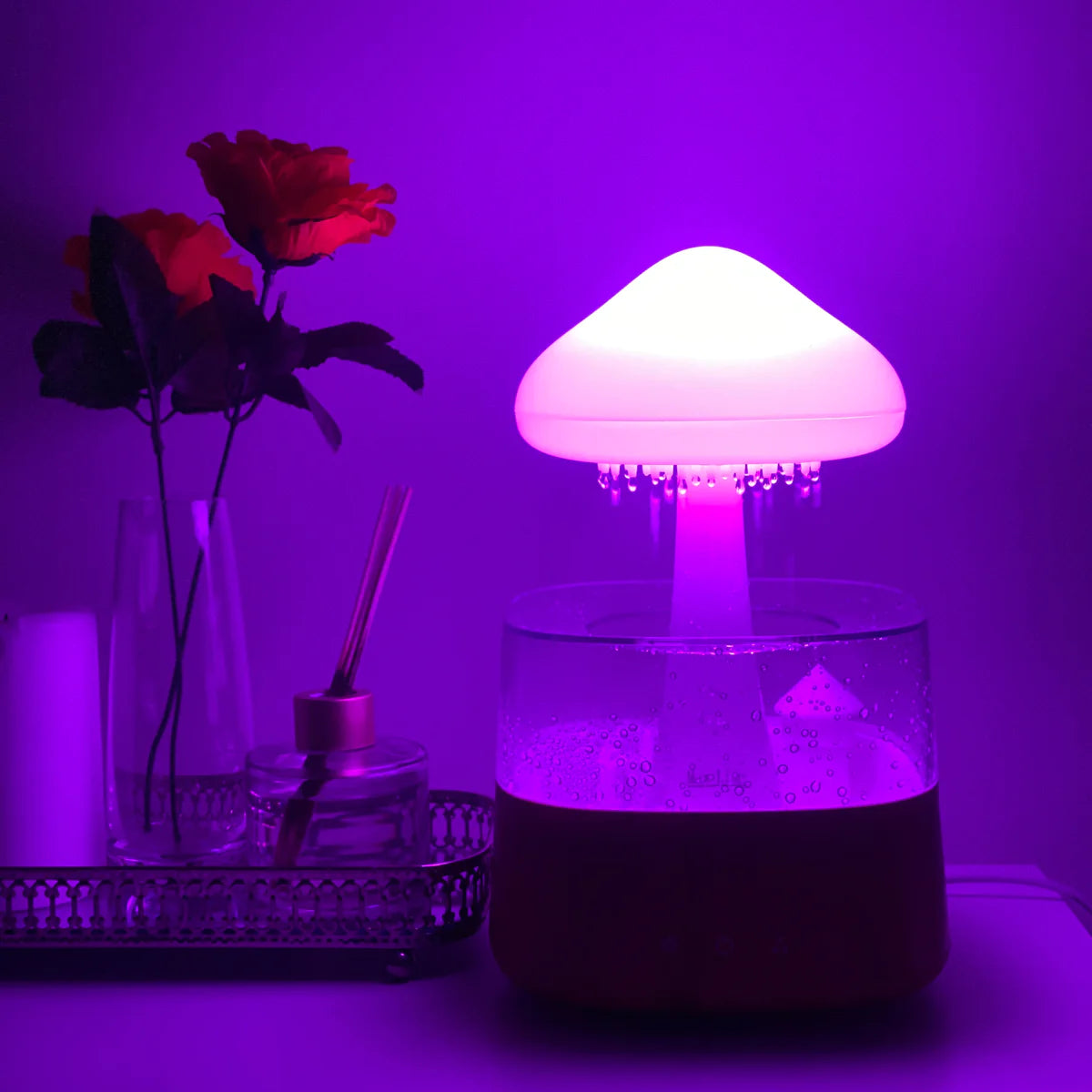 Glowing Humidifier Mushroom Lamp